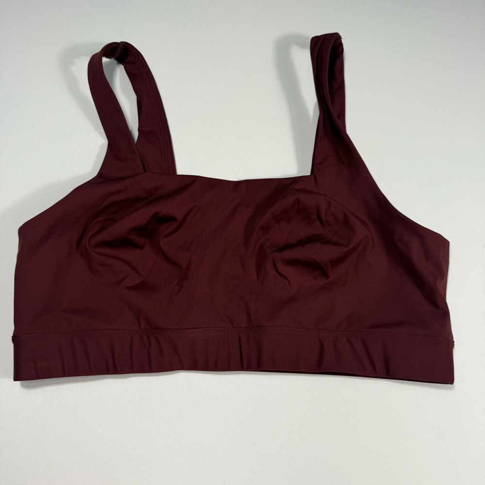 Women's Yitty Burgundy Ultralift Square Neck Sports Bra XXL